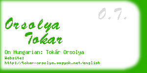 orsolya tokar business card